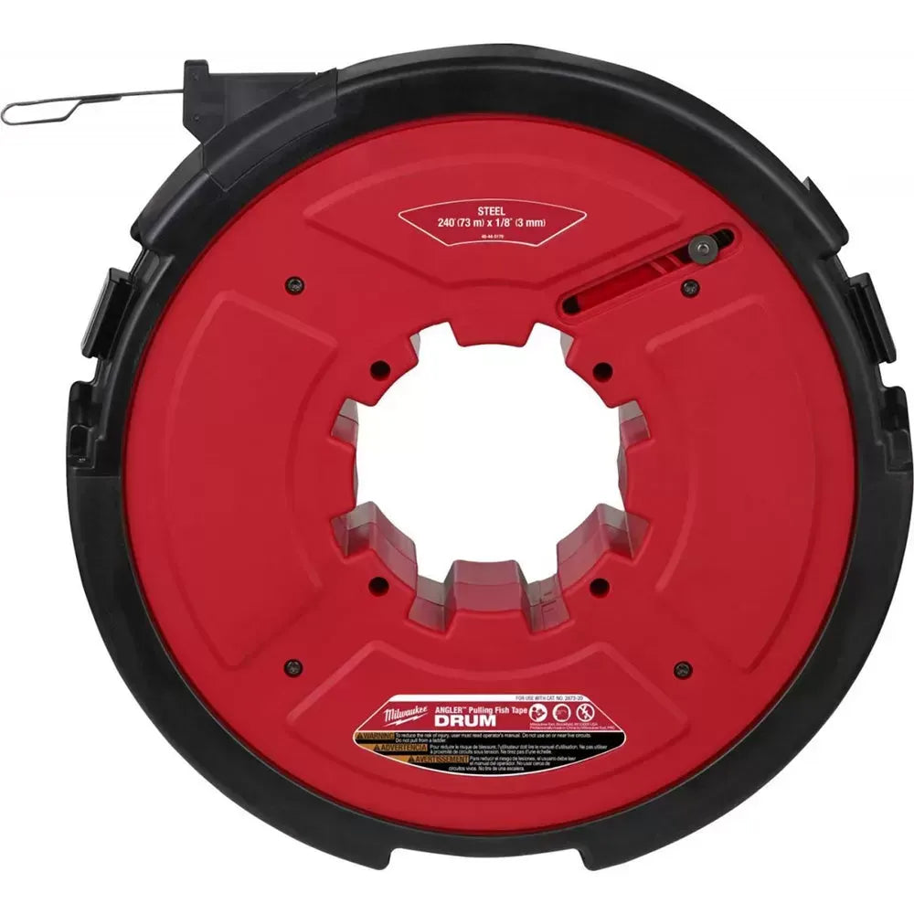 Milwaukee 48-44-5178 M18 FUEL 18V Angler 240' x 1/8 Steel Pulling Fish Tape