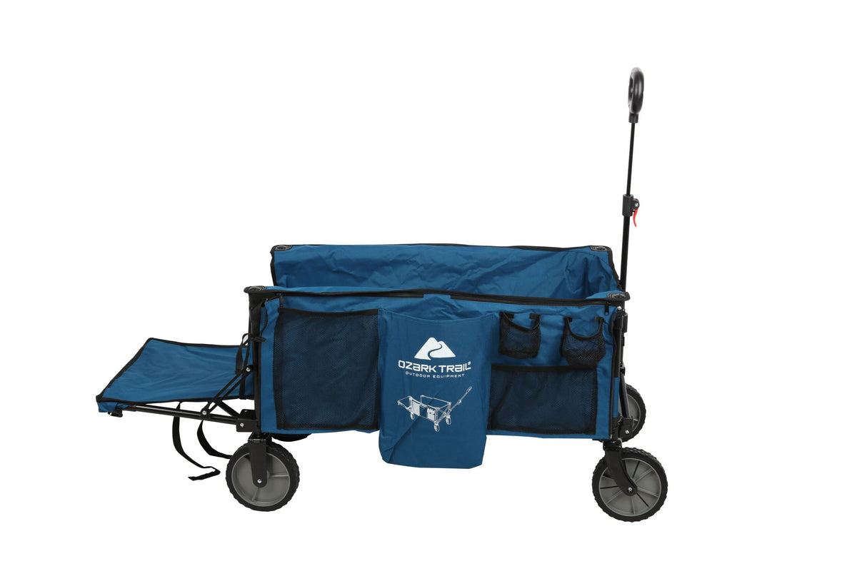 Ozark Trail Quad Folding Camp Wagon with Tailgate�� Blue
