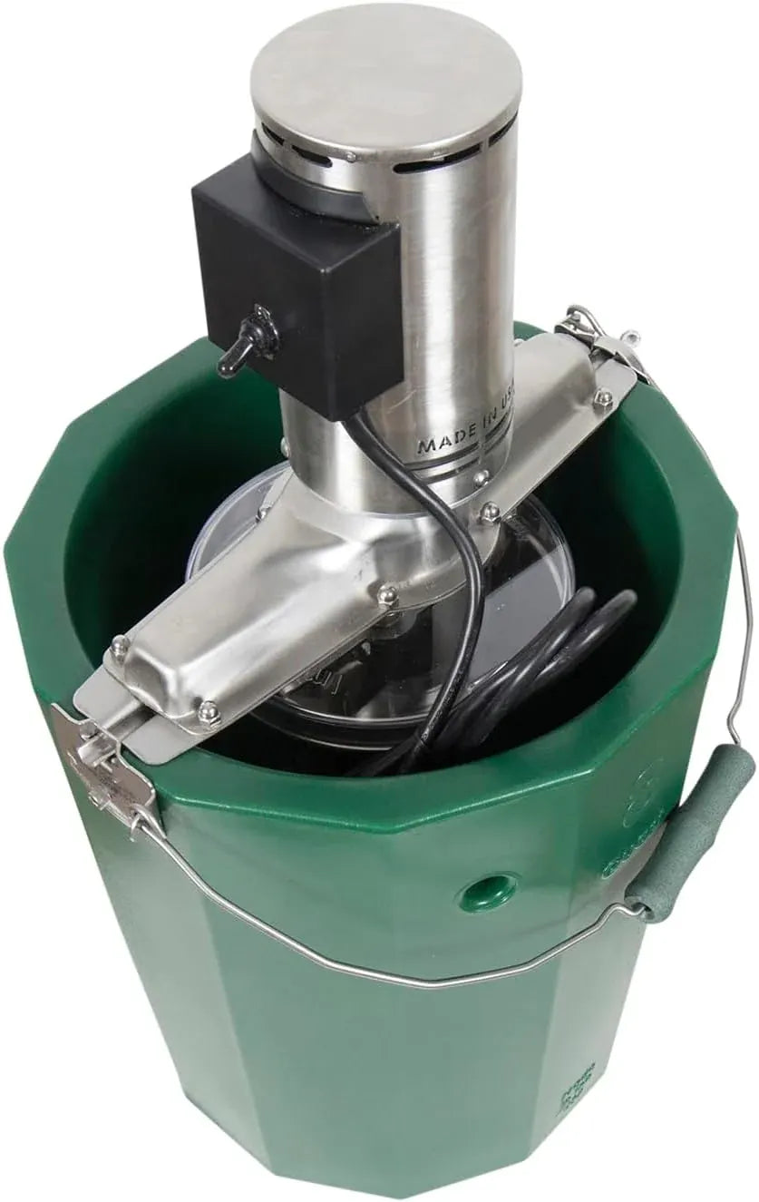 8 qt - Electric Ice Cream Maker - Stainless Steel - 110 volt