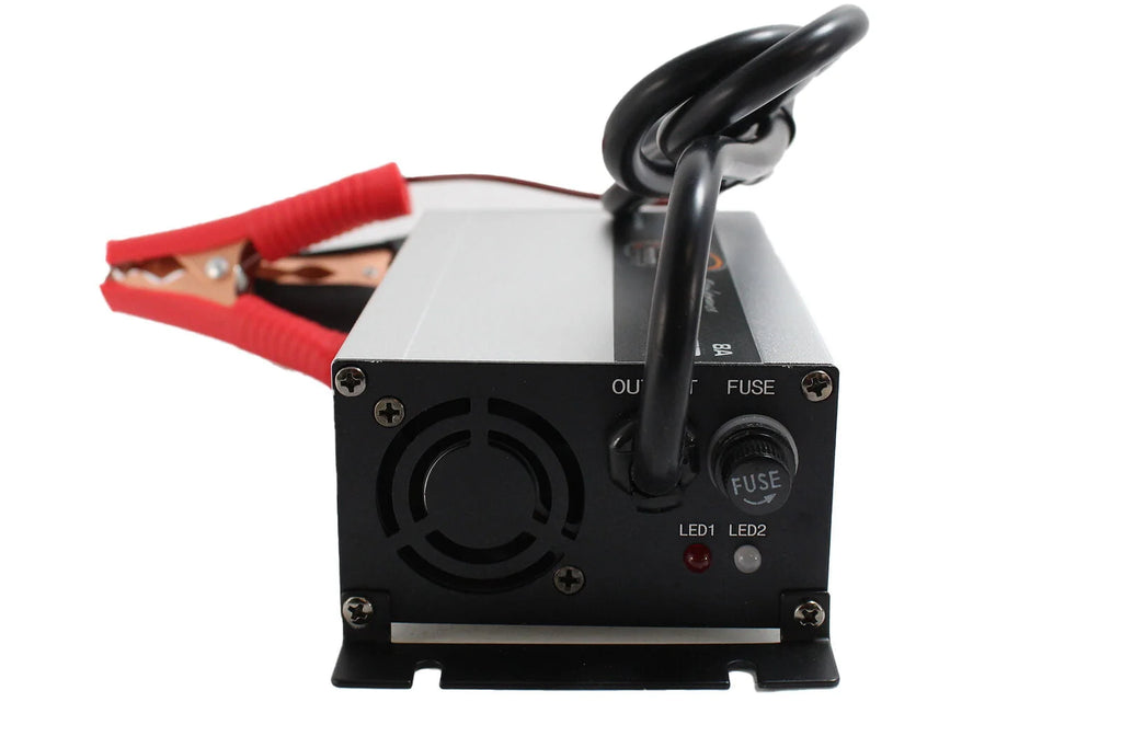 XS Power Batteries 12V, 8A, AGM Battery Charger, Silver Finish, 110V or 230V Universal Input