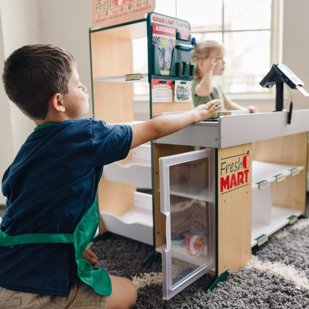 Melissa and Doug Freestanding Wooden Fresh Mart Grocery Store