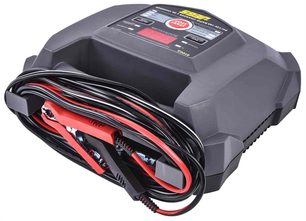 JEGS 81992 Rapid Battery Charger Automotive & Marine Use Battery Types: AGM Deep