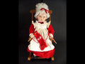 ANIMATED MRS. SANTA CLAUS in ROCKING CHAIR / KNITTING / VINTAGE 1993