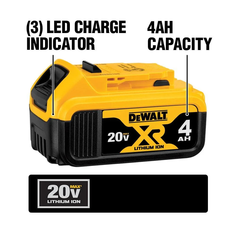 DEWALT 20V MAX Cordless 7 Tool Combo Kit with TOUGHSYSTEM Case, (1) 20V 4.0Ah Battery and (2) 20V 2.0Ah Batteries DCKTS781D2M1