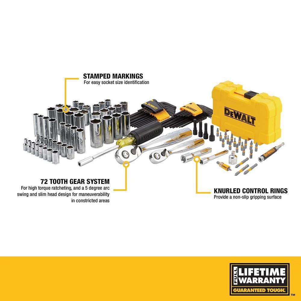Dewalt DWMT73801 108-Piece Mechanic's Tool Set