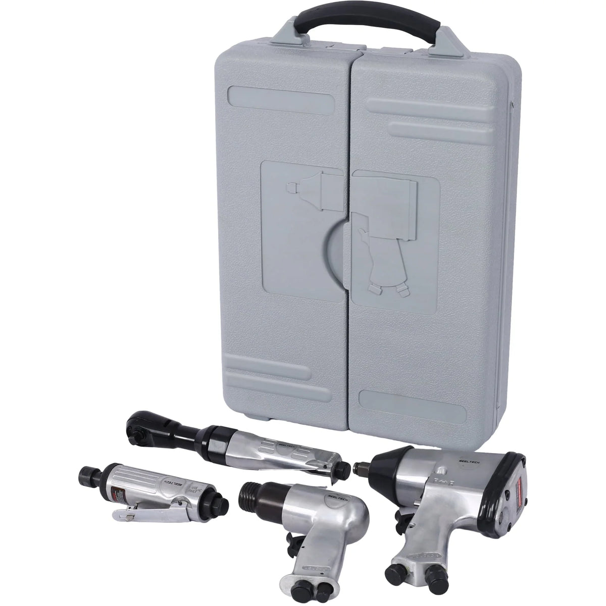 Litake Air Tool And Accessories Kit, 71 Piece Air Tool Kit, Impact Wrench, Air Ratchet, Die Grinder, Aire Hammer, Hose Fittings, Storage Case, Metal Air Tool Kit