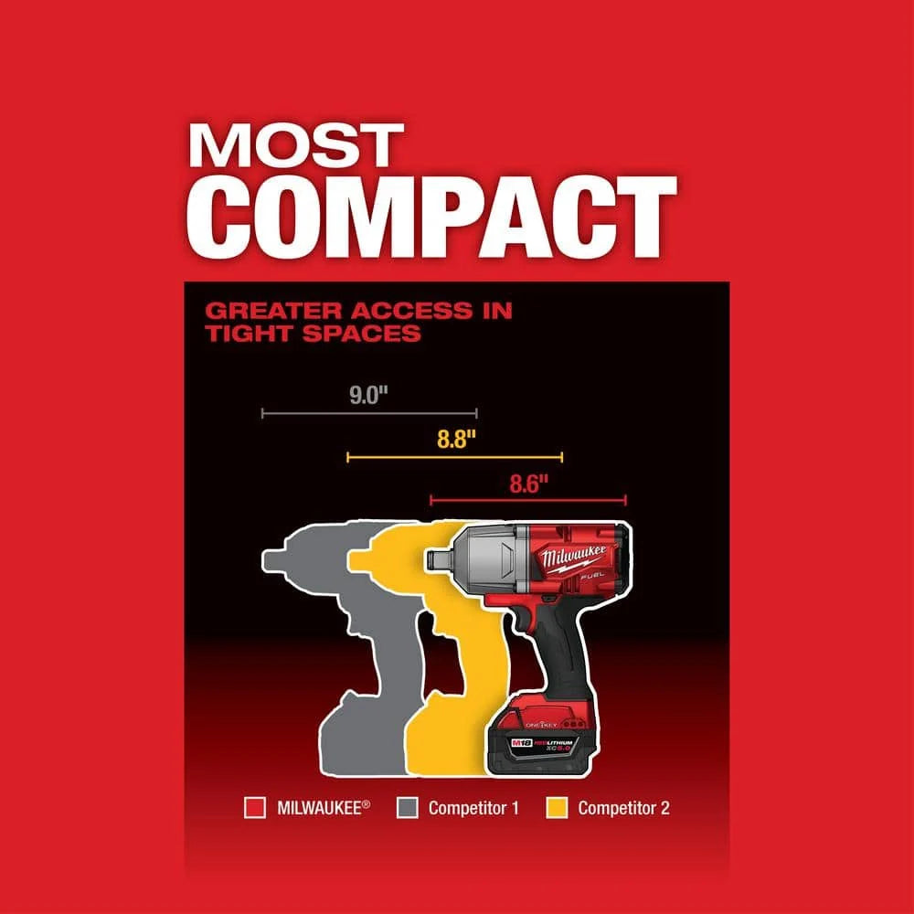 M18 FUEL ONE-KEY 18V Lithium-Ion Brushless Cordless 3/4 in. Impact Wrench with Friction Ring (Tool-Only) 2864-20