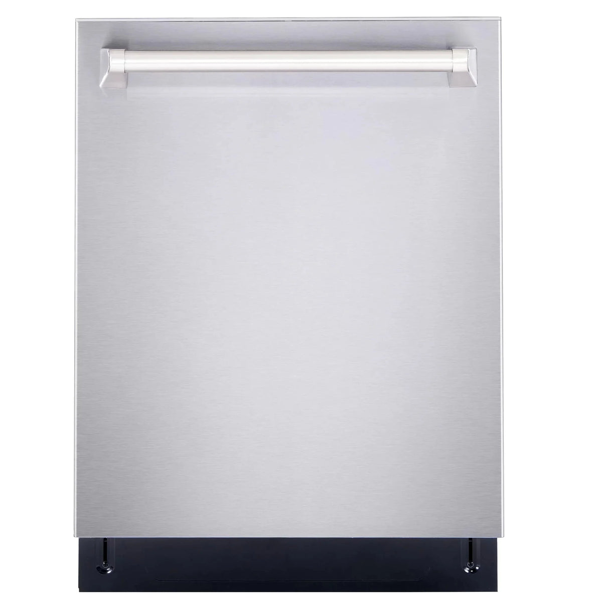 Cosmo 4 Piece Kitchen Appliance Packages with 30 Freestanding Electric Range 30 Wall Mount Hood 24 Built-in Integrated Dishwasher & French Door Refrigerator Kitchen Appliance Bundles