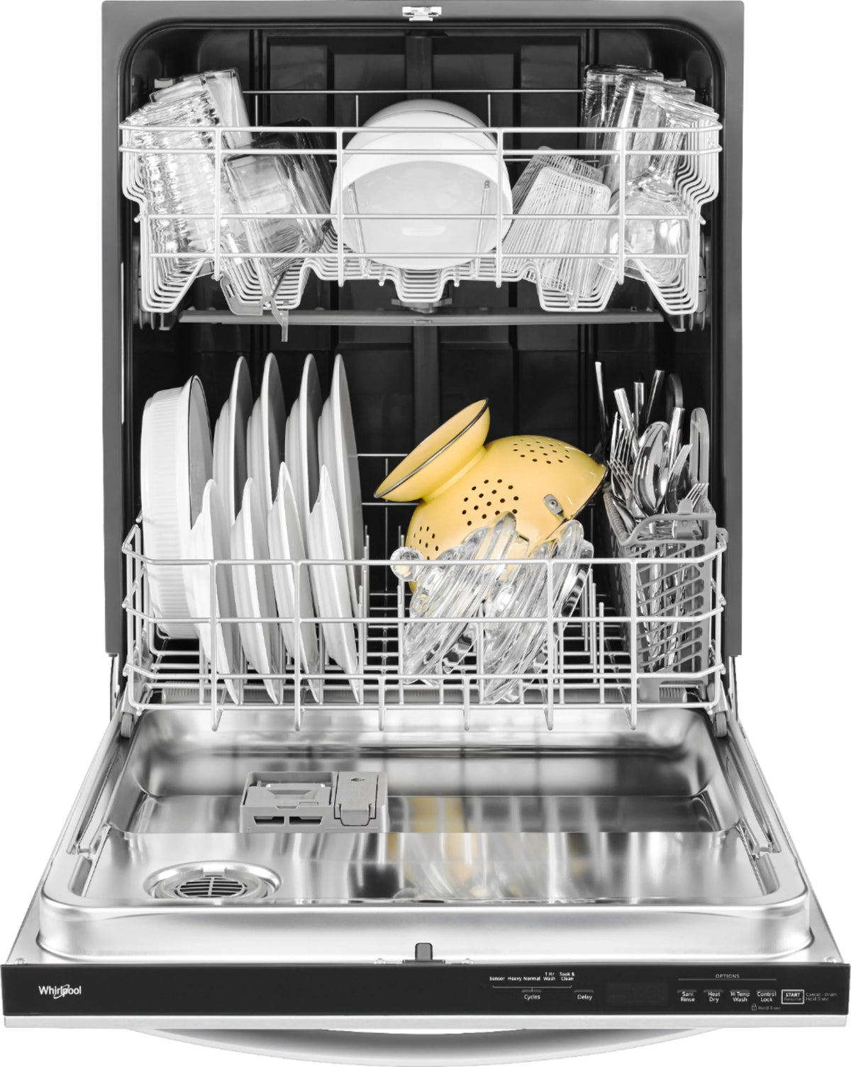 Whirlpool - 24 Built-In Dishwasher - Stainless steel