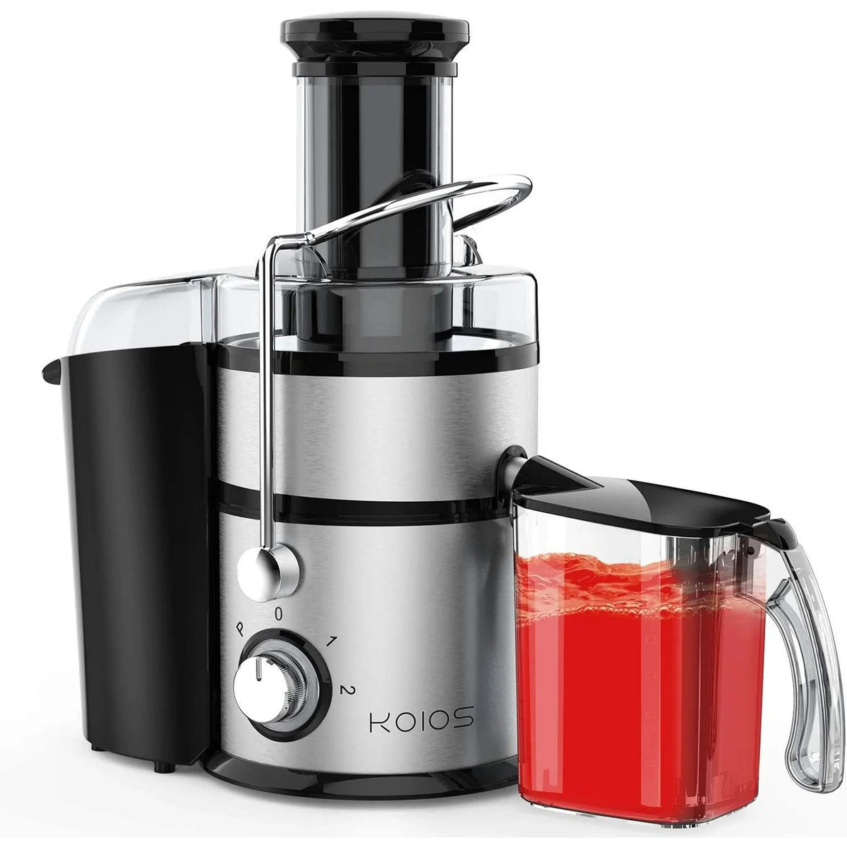 Centrifugal Juicer Machines Vegetable and Fruit,1100W Juice Extractor with 3 Feed Chute,BPA Free,Easy to Clean,High Juice Yield,Black