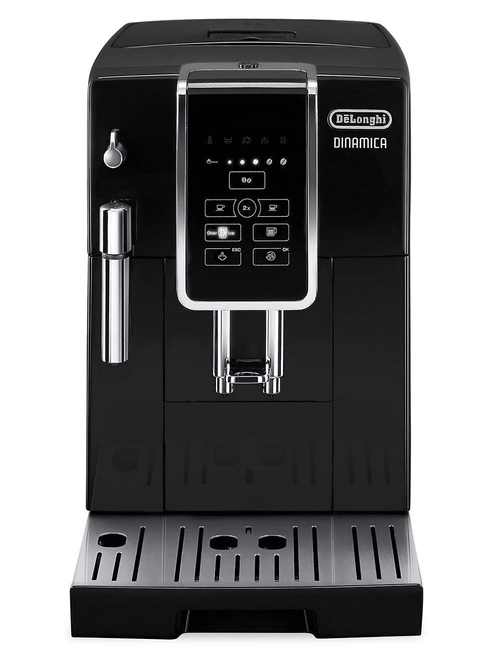 De'Longhi - Dinamica Espresso Machine with 15 bars of pressure and Milk Frother - Black/Stainless