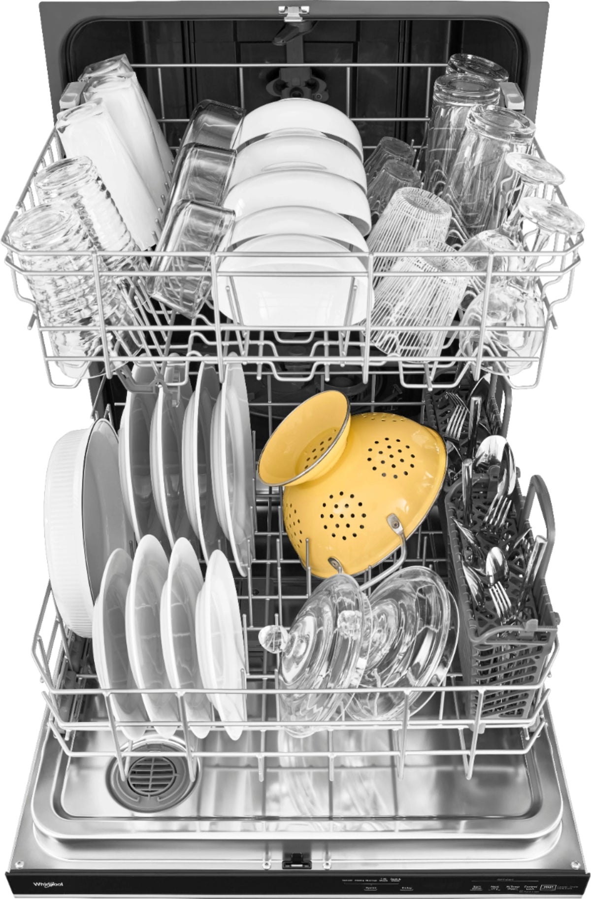 Whirlpool - 24 Built-In Dishwasher - Stainless steel