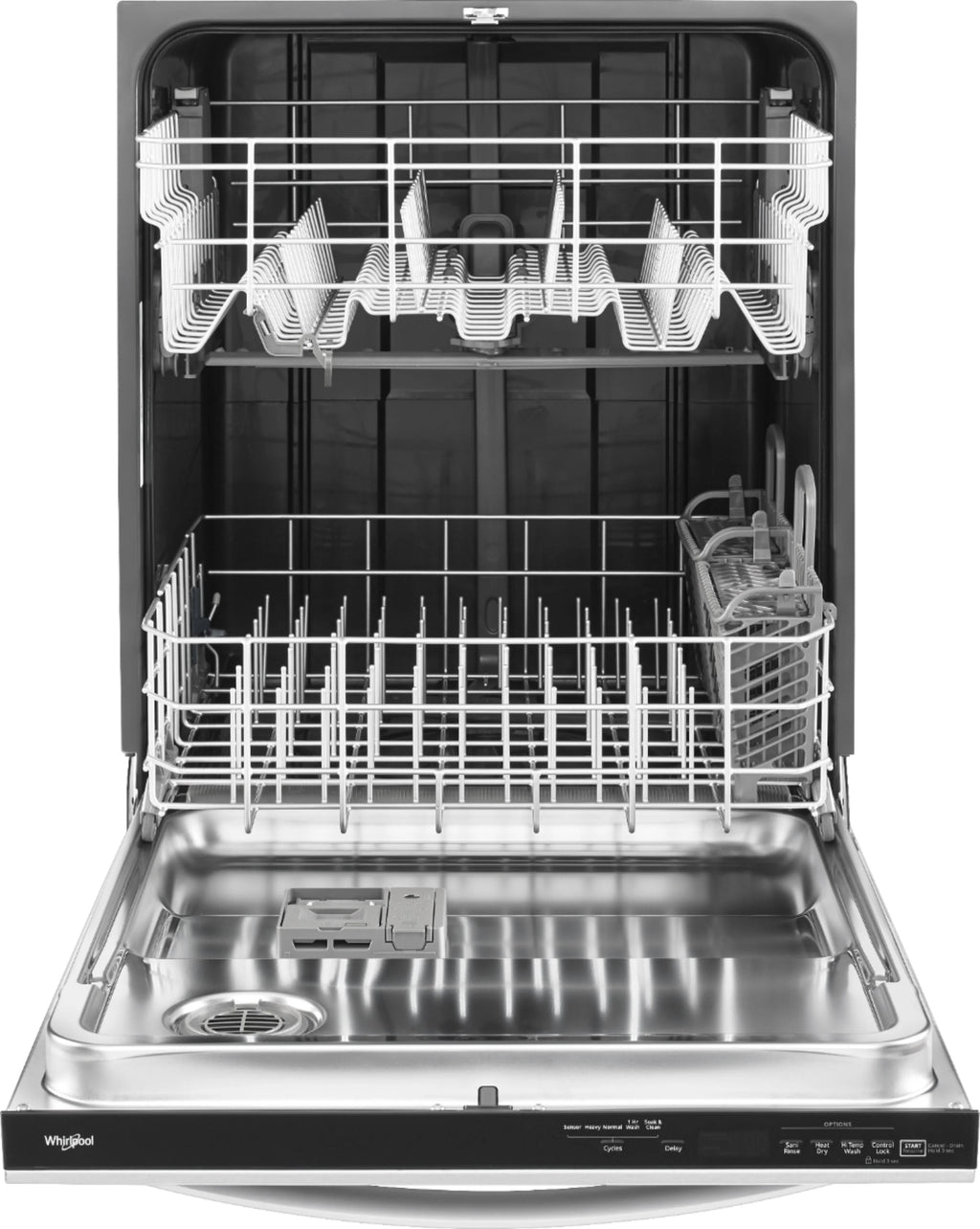Whirlpool - 24 Built-In Dishwasher - Stainless steel