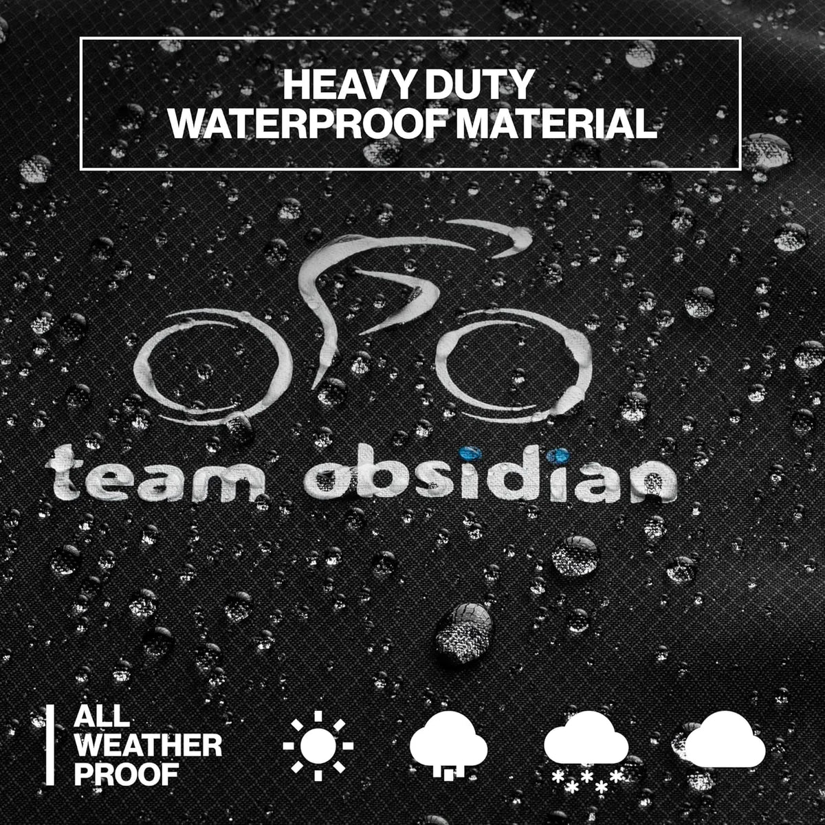 Bike Cover - Waterproof Outdoor & Indoor Bicycle Storage For 1 to 3 Bikes - Heavy Duty Ripstop 210D Tent Material - Stationary Electric Bike Protection for All Seasons