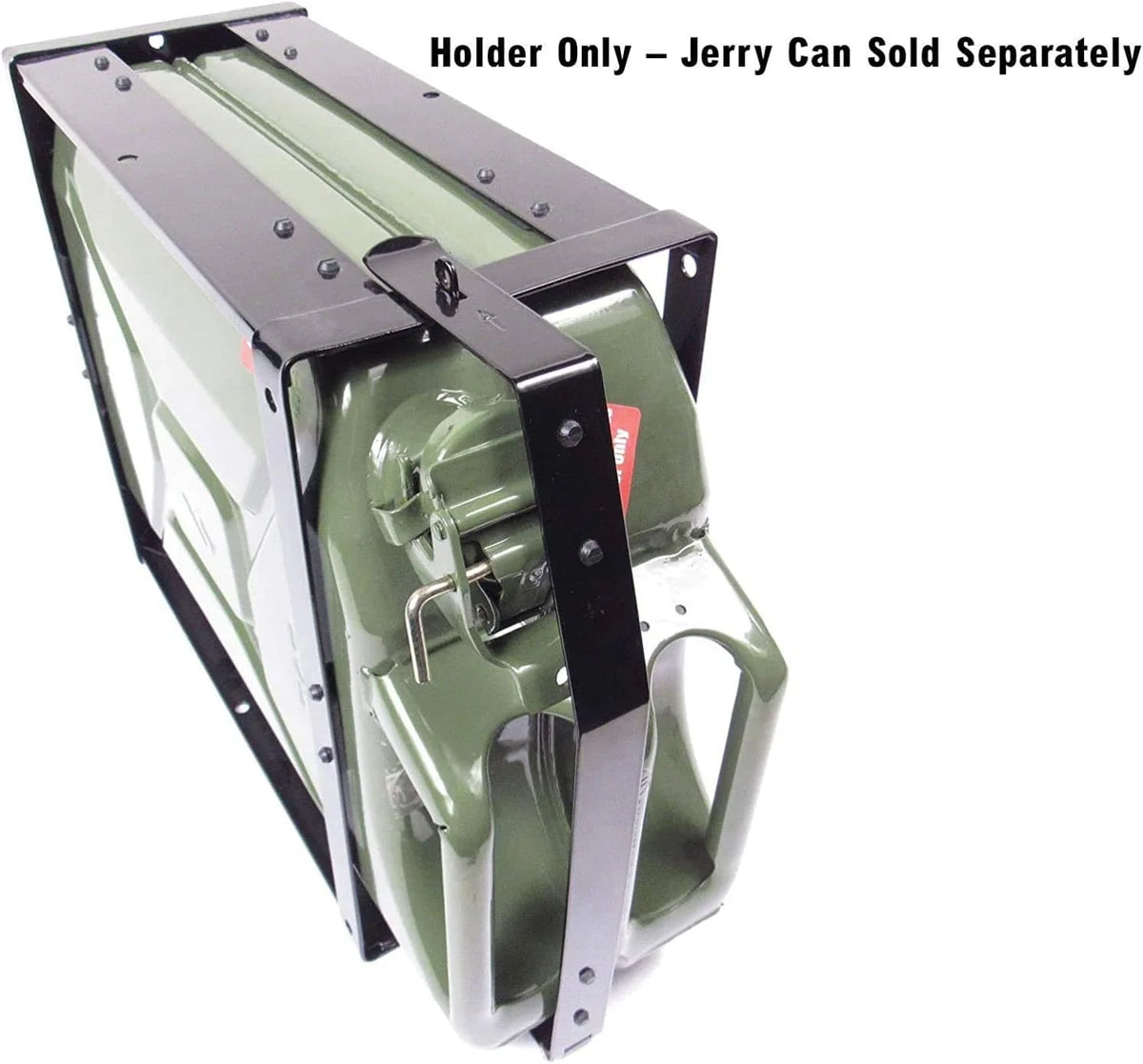 Wavian USA JC0020HV Authentic NATO Steel Jerry Fuel Can Holder Single (20 Litre), Black