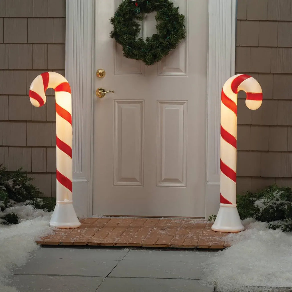 Fox Valley Traders Candy Cane Lighted Blow Mold