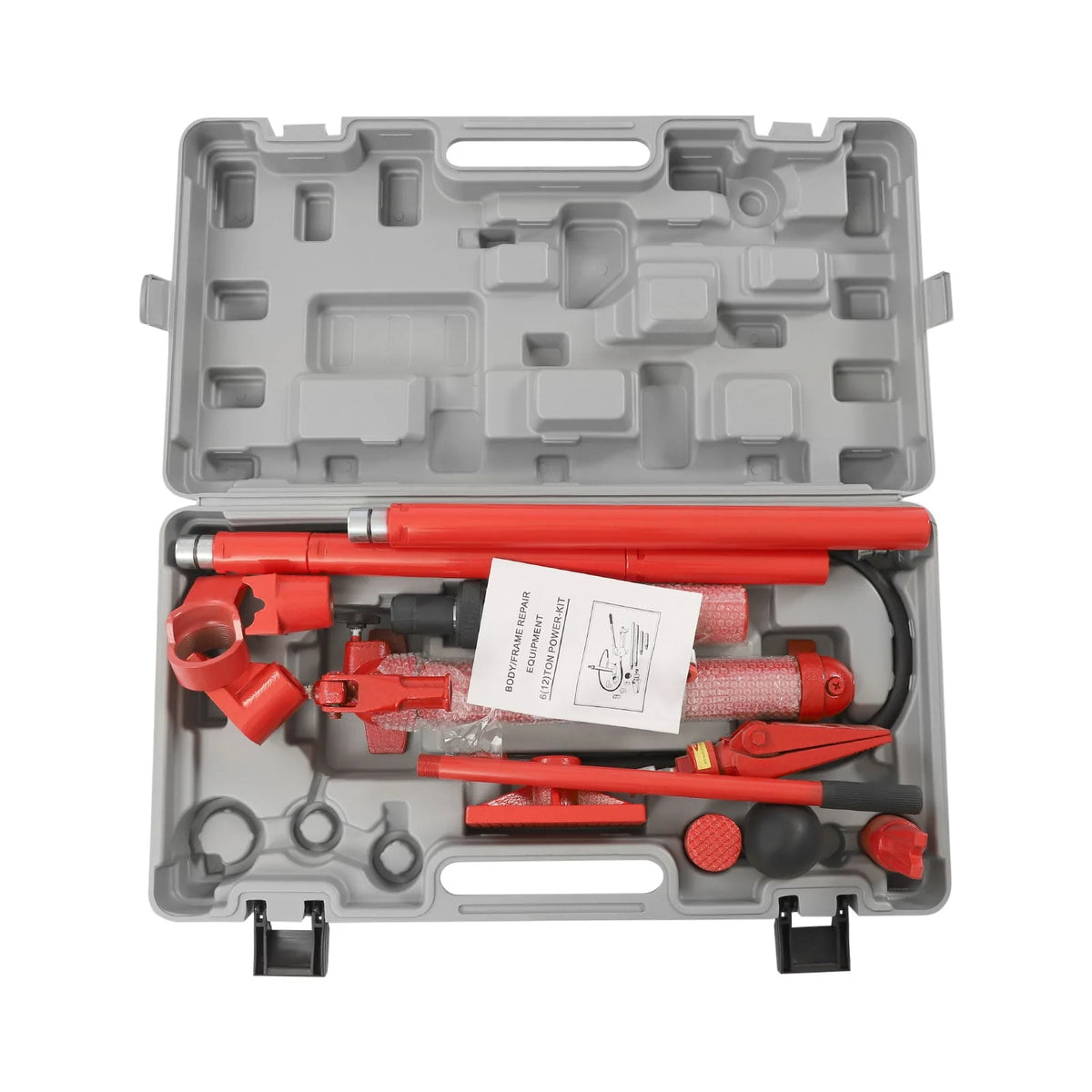 Miumaeov 12 Ton Power Kit Oil Hose Hydraulic Jack Ram Autobody Frame Repair Power Tools for Loadhandler Truck Bed Unloader Farm and Hydraulic Equipment Construction