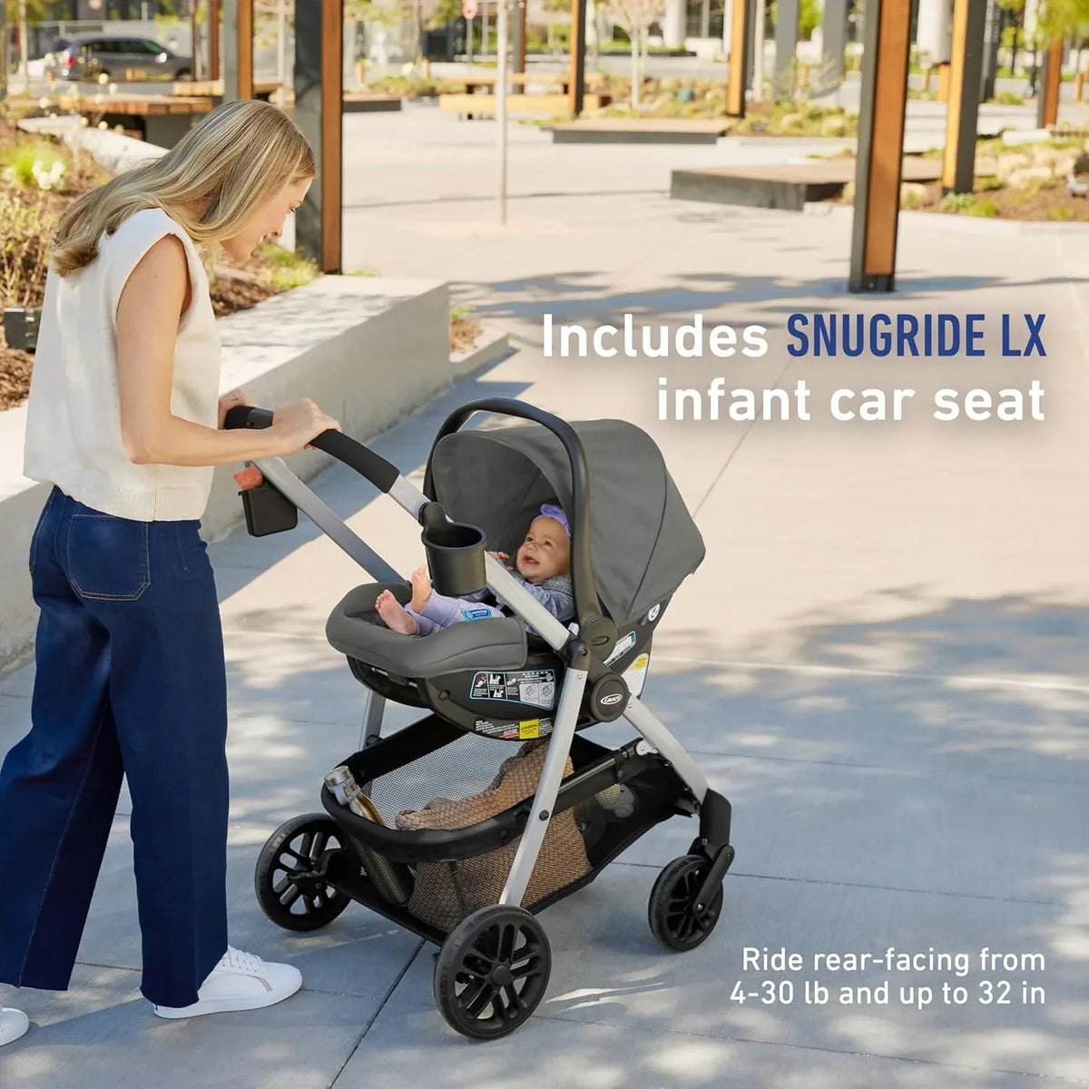 Modes Pramette Travel System | Stroller & Car Seat Combo | 3-In-1 Stroller Modes