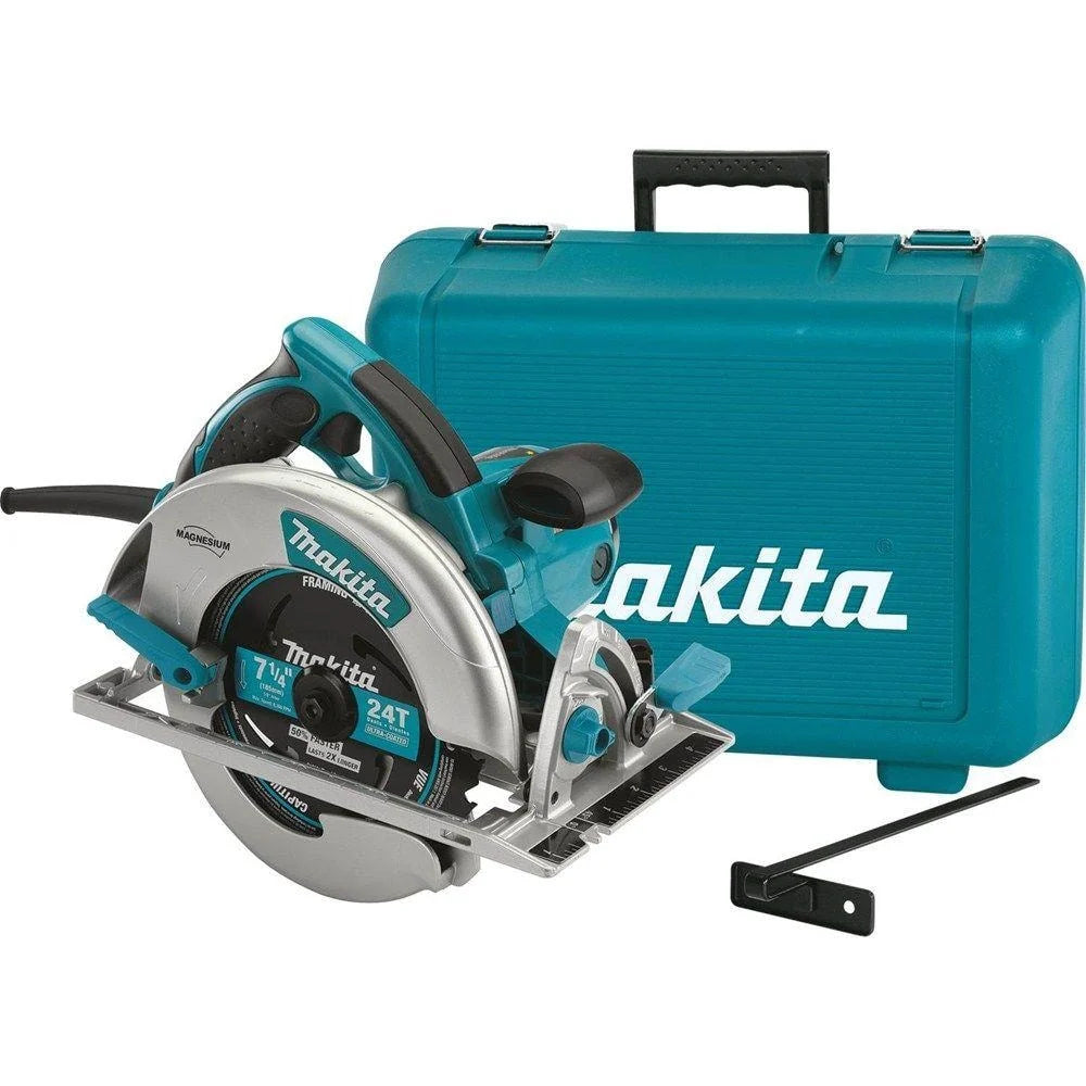 15 Amp 7-1/4 in. Corded Lightweight Magnesium Circular Saw with LED Light, Dust Blower, 24T Carbide blade, Hard Case 5007MG