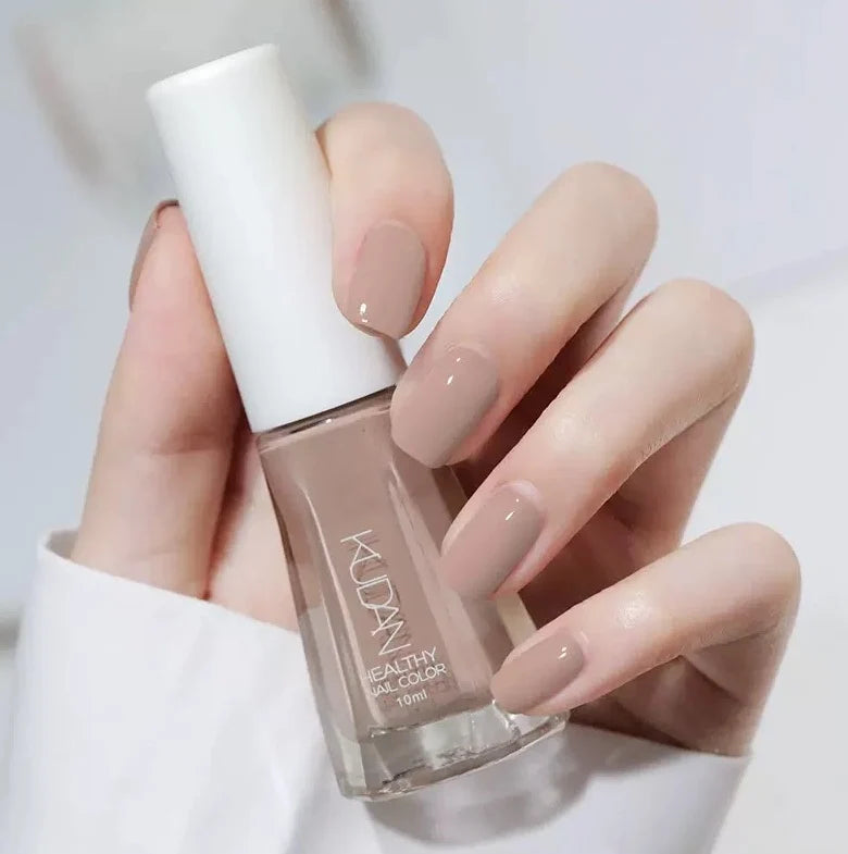 Alcohol-free, Light-scented Peelable Nail Polish  No Baking Neede10ML. Flattering And Long-lasting, Not Easy To Chip. Suitable For Home Use. High-shine Anti-peel Nail Care Formula. Apricot Nail P