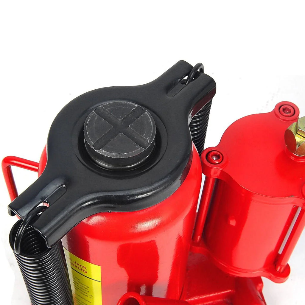 Stark 12-Ton Air/ Hydraulic Bottle Portable Air-Operated Bottle Jack Lift Jack Vehicle with Handle, Red