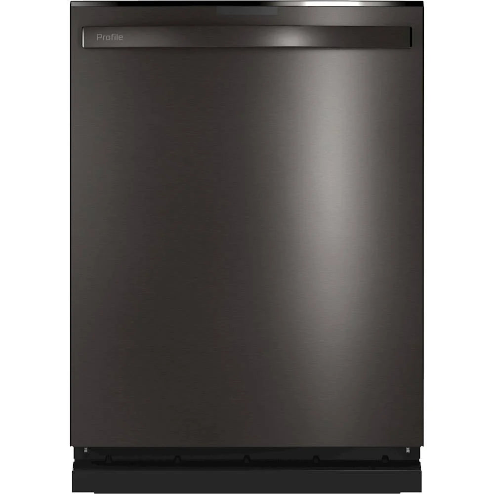 GE Profile - Top Control Built-In Dishwasher with Stainless Steel Tub, 3rd Rack, 45dBA - Black stainless steel
