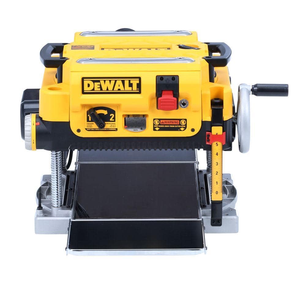 15 Amp Corded 13 in. Heavy-Duty 2-Speed Thickness Planer with (3) Knives, In Feed Table and Out Feed Table DW735X