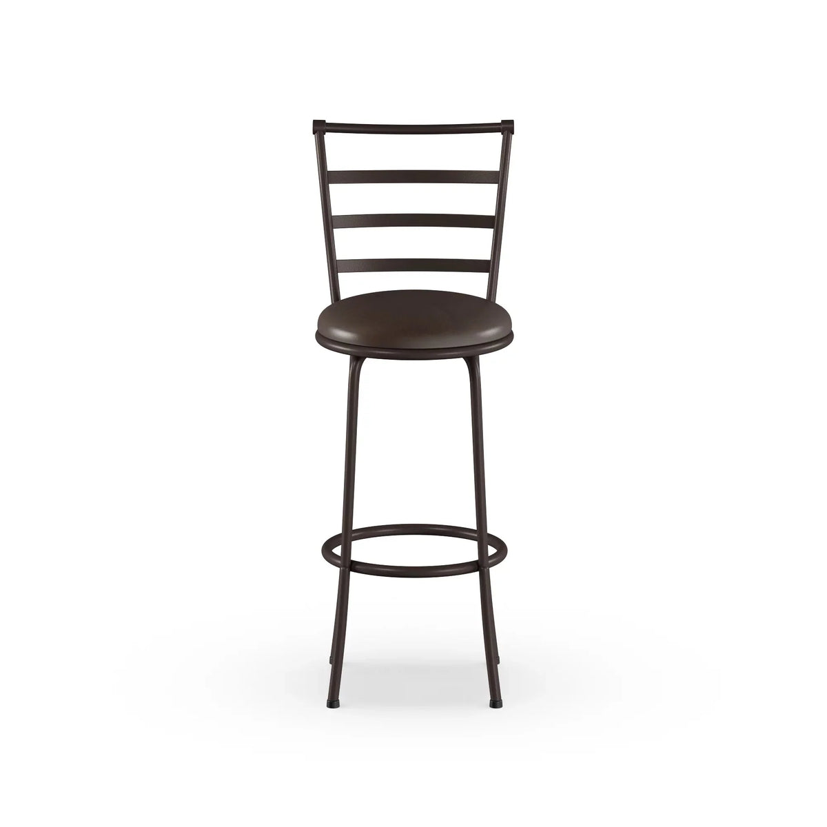 Mainstays Adjustable 24 or 29 Swivel Bar stool， Bronze Finish and PU Leather， Set of 3