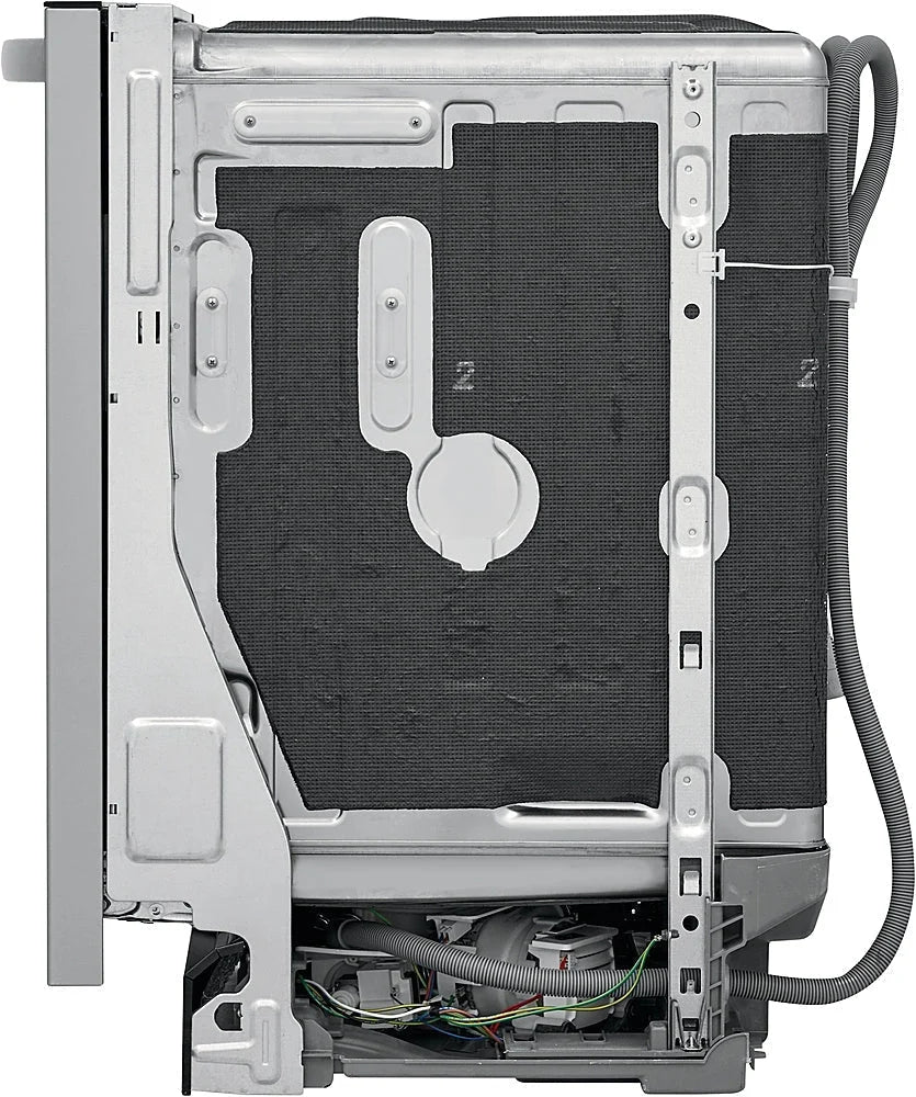 Frigidaire - 24 Top Control Built-In Dishwasher with Stainless Steel Tub, 3rd Rack, 49 dBA - Stainless steel