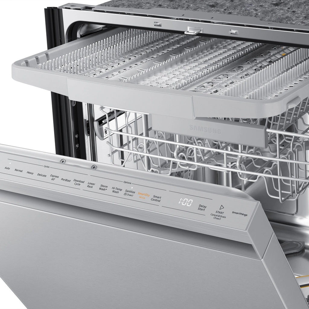 Samsung - Smart 42dBA Dishwasher with StormWash+ and Smart Dry - Stainless steel