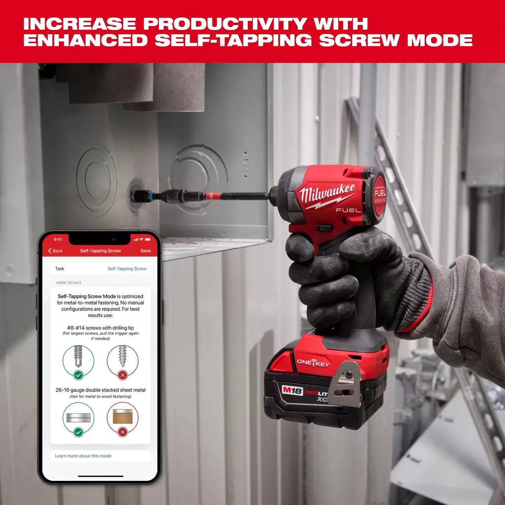 Milwaukee Pre-Sale 2957-20 M18 FUEL 18V 1/4 Hex Impact Driver w/ ONE-KEY - Bare Tool