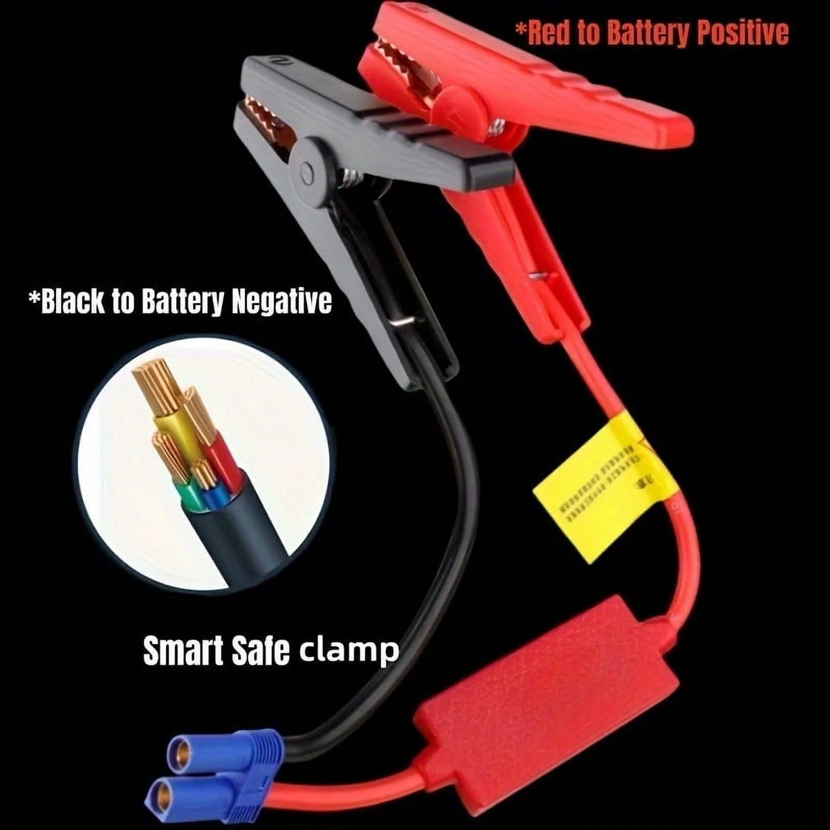 Compact 8000mAh Jump Starter & Power Bank - Emergency Car Boost for Petrol & Diesel, 12V, Safe, Dual-Color