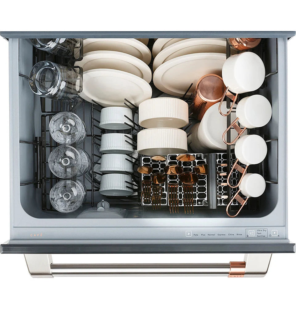 Café 24 Top Control Built-In Double Drawer Dishwasher - Stainless steel
