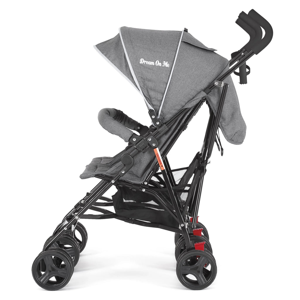 Dream On Me Volgo Twin Umbrella Stroller, Dark and Light Grey