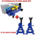 Dayplus 2T Hydraulic Trolley Floor Jack Car Van Garage Lift TUV CE Safe 3 Ton Jack Stand UK
