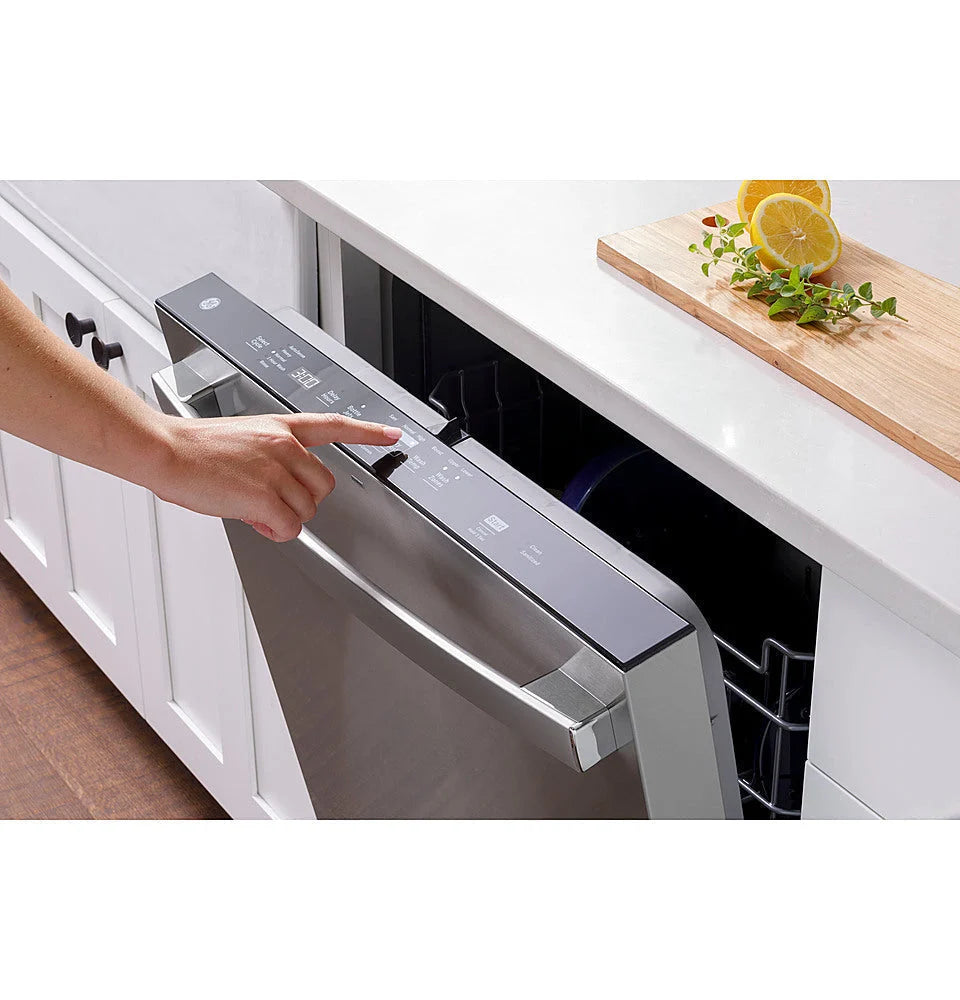 GE - Top Control Built-In Dishwasher with 3rd Rack, Dry Boost, 50 dBa - Slate