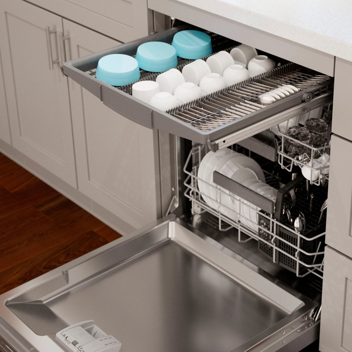 Bosch - 800 Series 24 Top Control Smart Built-In Dishwasher with 3rd Rack and 42 dBA - Silver