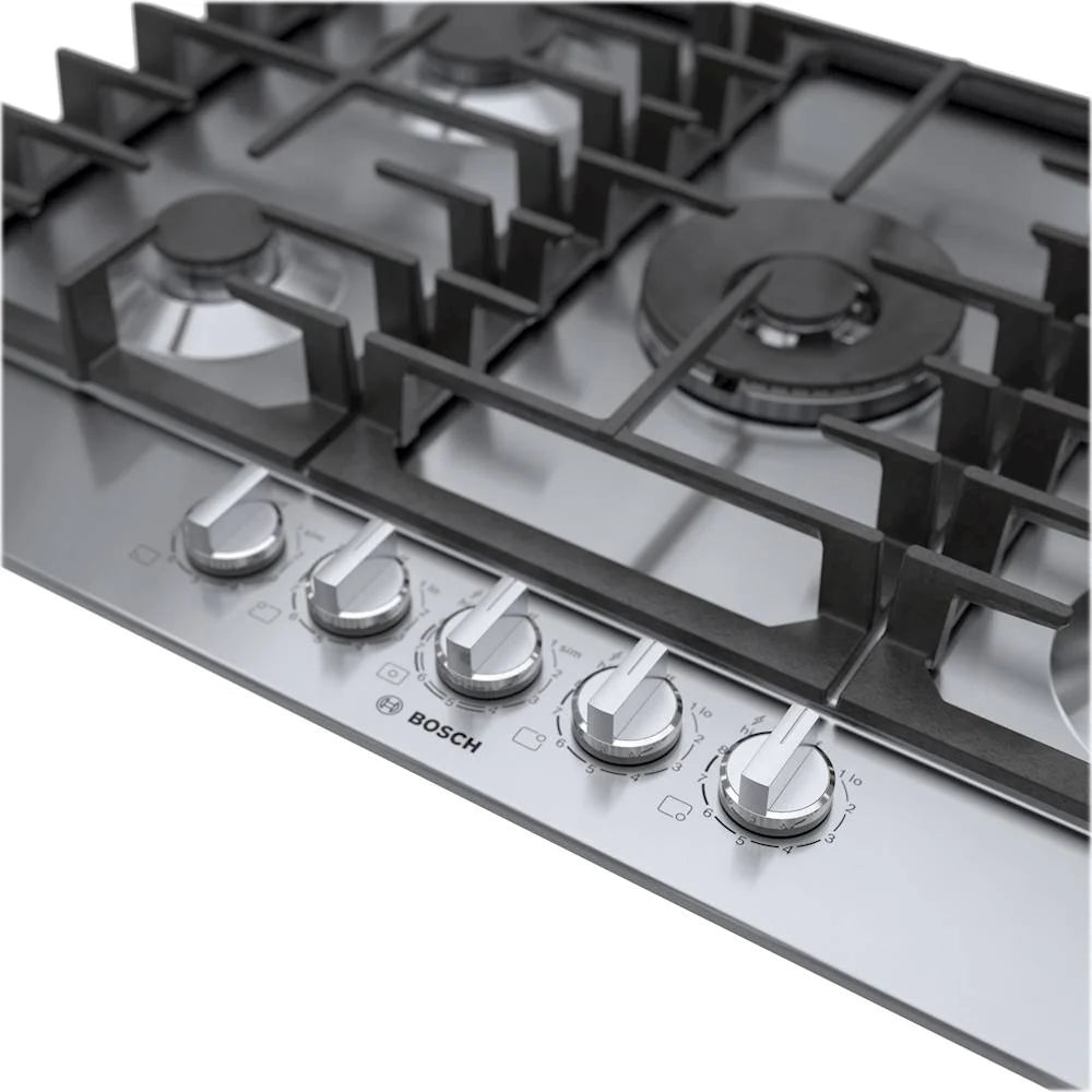 Bosch - 800 Series 30 Built-In Gas Cooktop with 5 burners - Silver