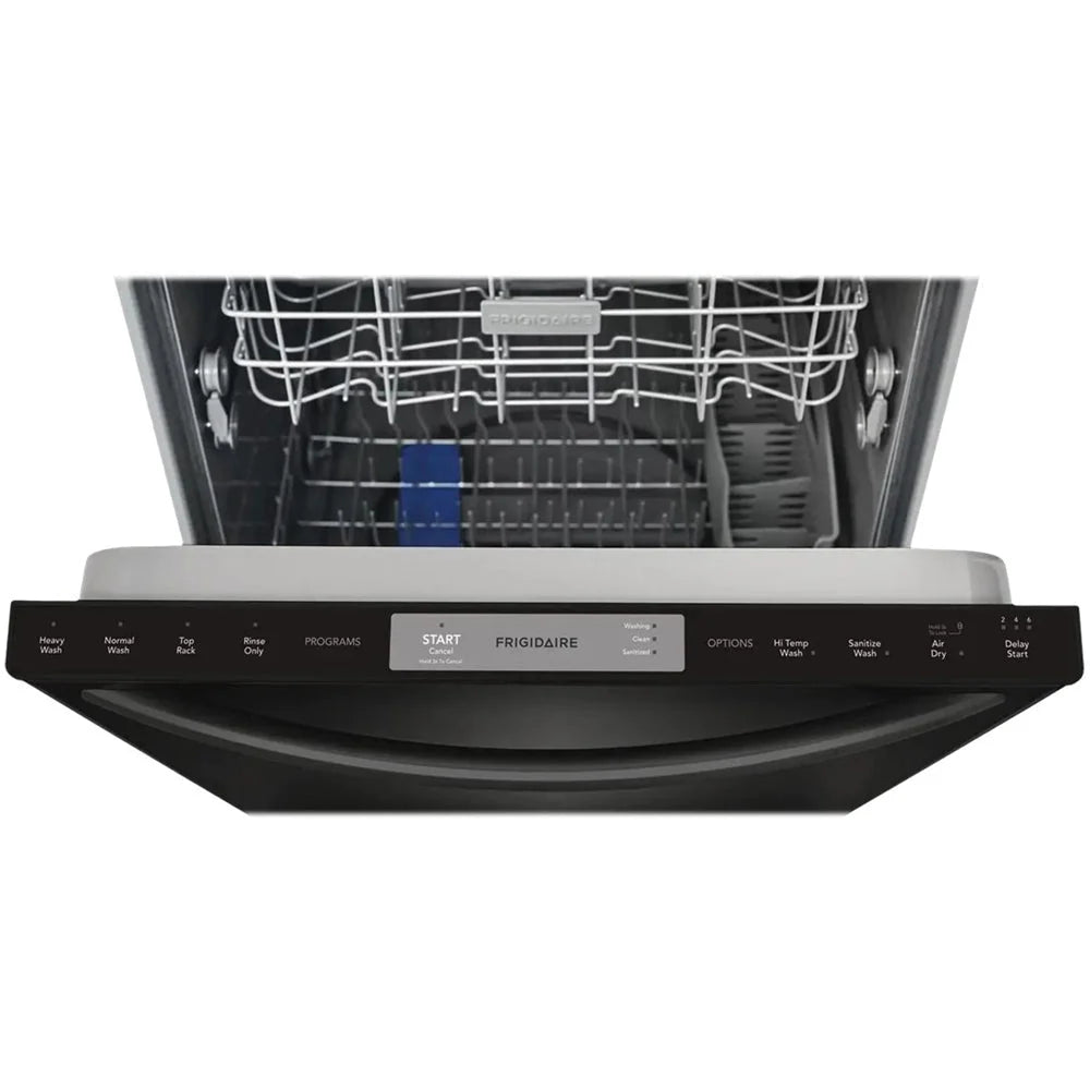 Frigidaire - 24 Compact Top Control Built-In Dishwasher with 54 dBa - Black