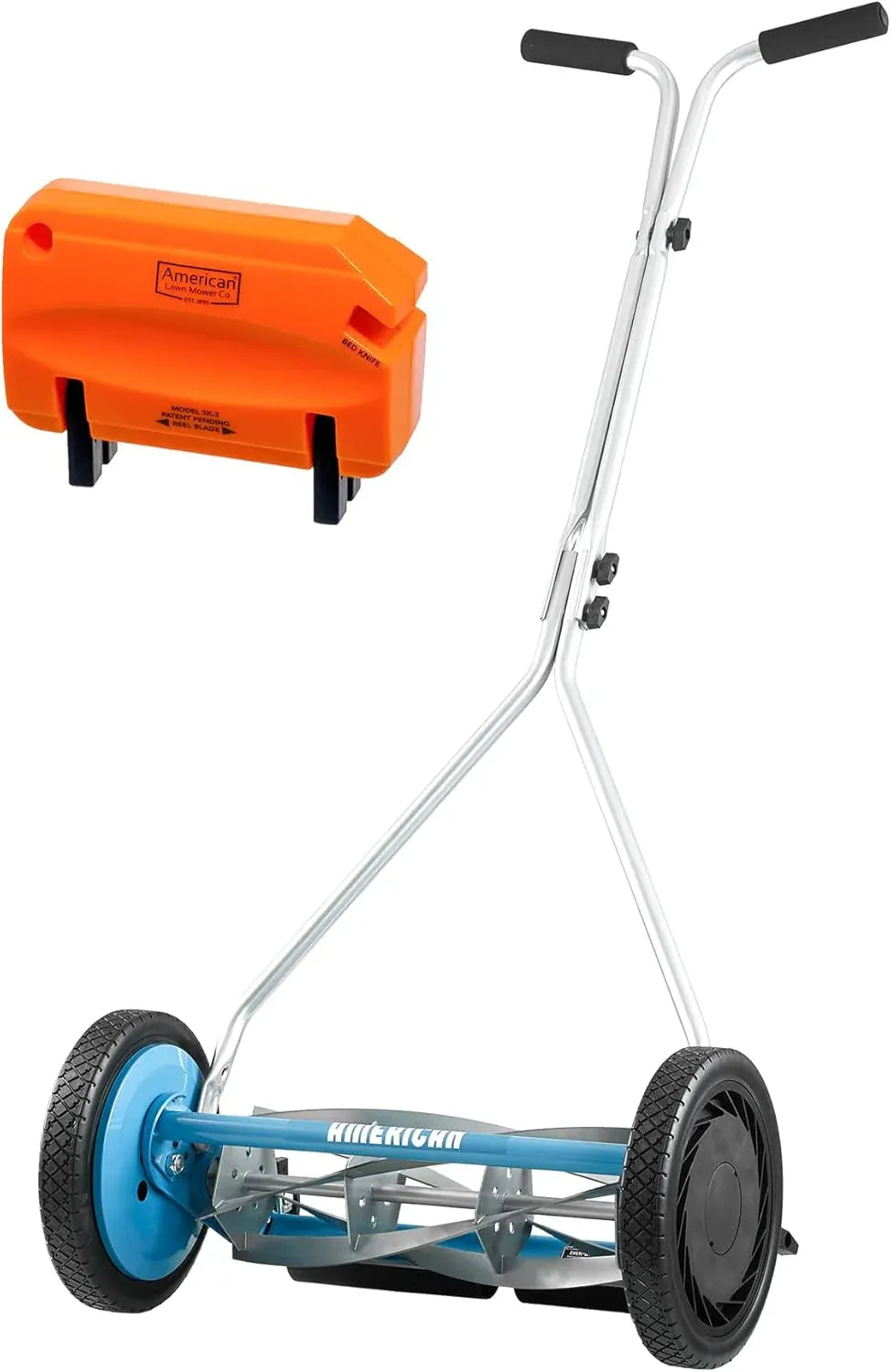 American Lawn Mower Company 20-Inch 5-Blade Walk Behind Reel Mower with Grass Catcher