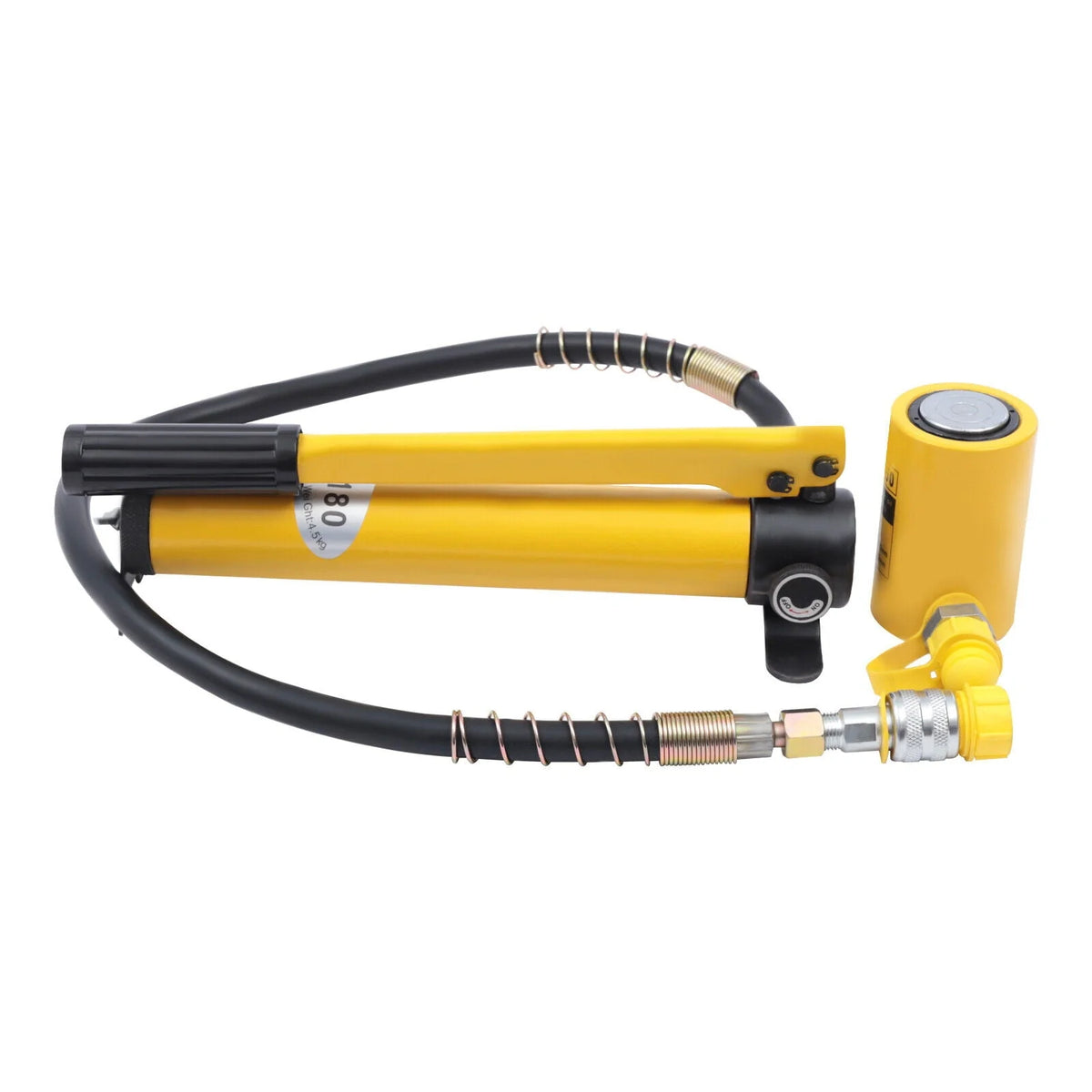 10T Hydraulic Cylinder Jack Low Profile Porta Power Ram RSC-1050 Single Acting 10T Hydraulic Ram Cylinder Jack with CP-180 Hydraulic Hand Pump for Machinery 10T Hydraulic Cylinder Ram Jack