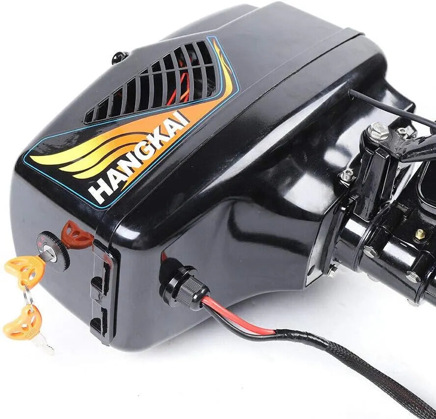 5HP Electric Outboard Motor, 1200W 48V Fishing Boat Engine, Long Shaft 508mm, Heavy Duty Trolling Motor, For Inflatable Fishing Boat Kayak
