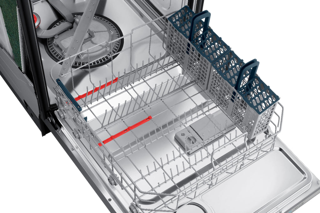 Samsung - StormWash 24 Top Control Built-In Dishwasher with AutoRelease Dry, 3rd Rack, 48 dBA - Stainless steel