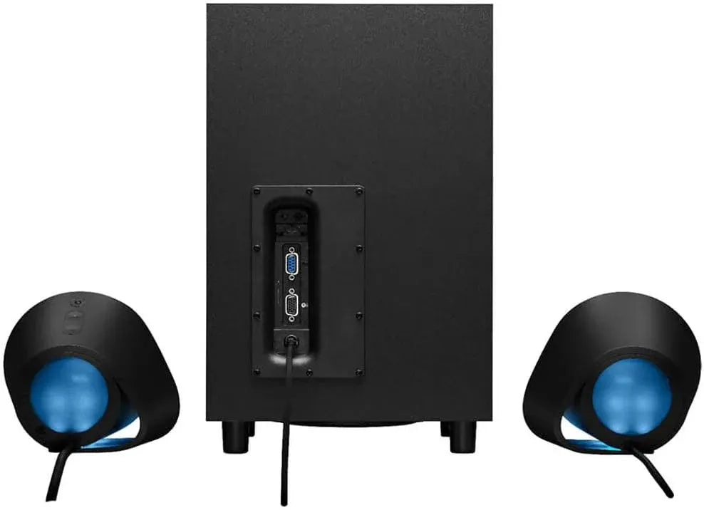 G560 PC Gaming Speaker System with 7.1 DTS:X Ultra Surround Sound, Game based LIGHTSYNC RGB, Two Speakers and Subwoofer, Bluetooth, USB, Immersive Gaming Experience - Black