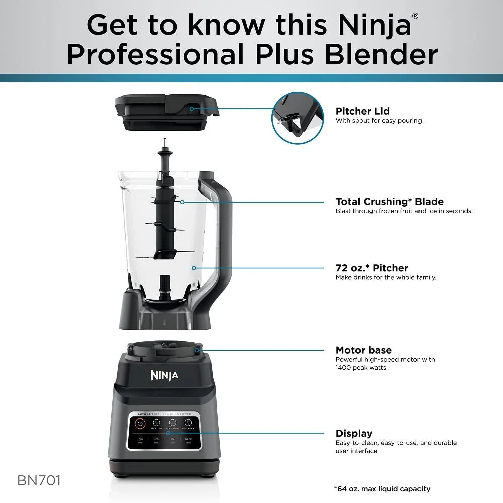 Ninja BN701 Professional capacity Crushing