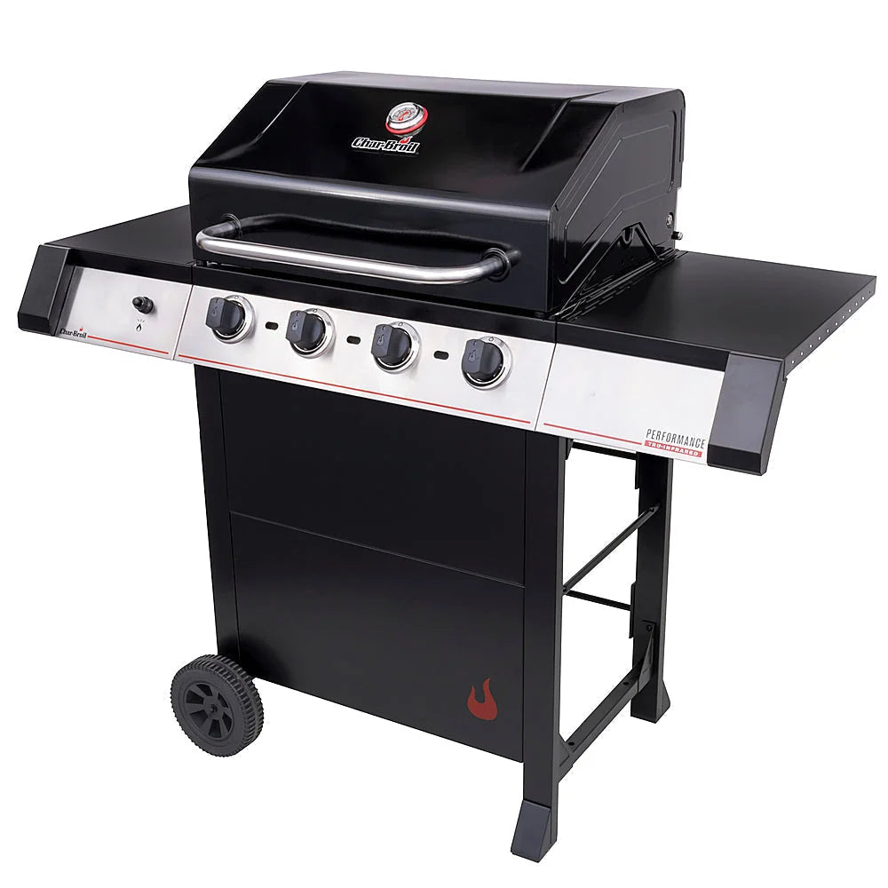 Char-Broil - Performance Series TRU-Infrared 4-Burner Gas Grill - Stainless Steel/Black