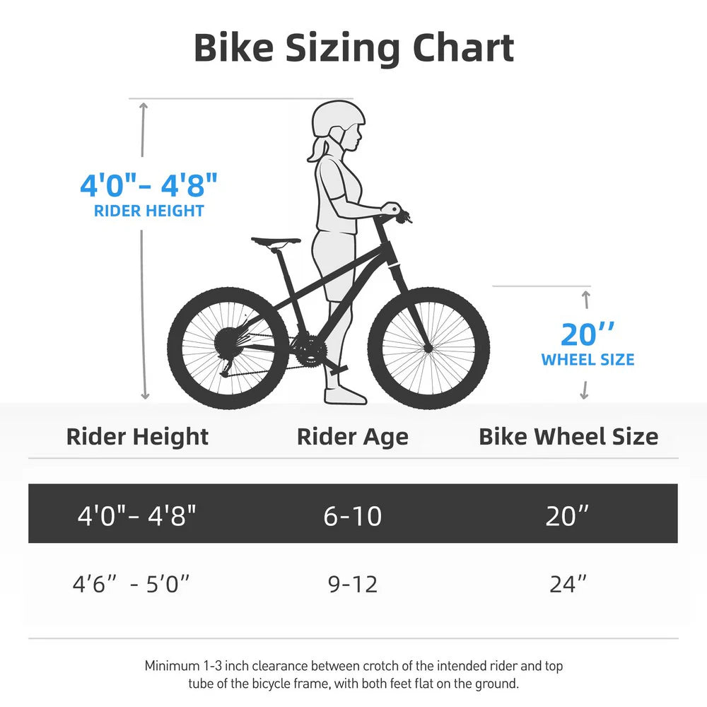 20/24-Inch Kids Mountain Bike, Single-Speed - Option 3
