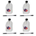 VP Racing Fuels 5.5 Gal Utility Jugs w/ Deluxe Hoses, Patriotic (4 Pack)