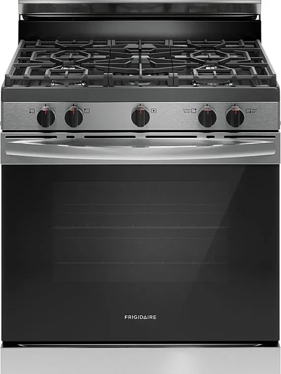 Frigidaire 5.1 Cu. Ft Freestanding Gas Range with Quick Boil Burner – Stainless Steel