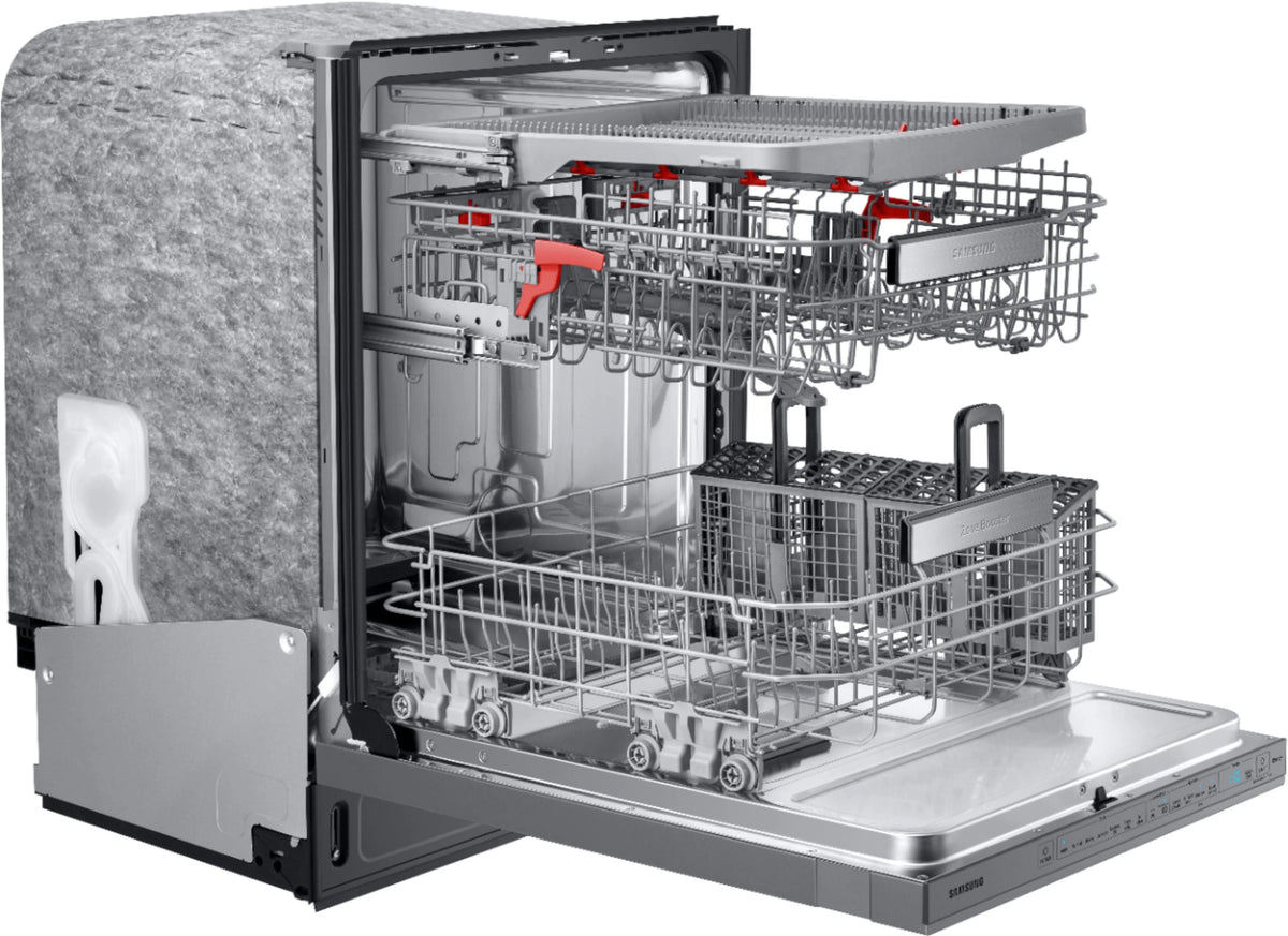 Samsung - Linear Wash 24 Top Control Built-In Dishwasher with AutoRelease Dry, 39 dBA - Stainless steel